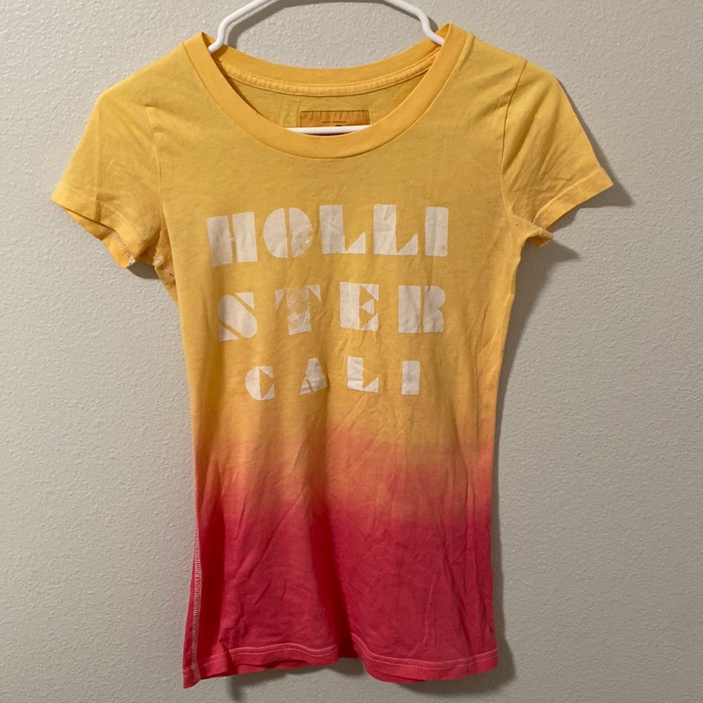 Pink & Orange Ombré Hollister T-Shirt